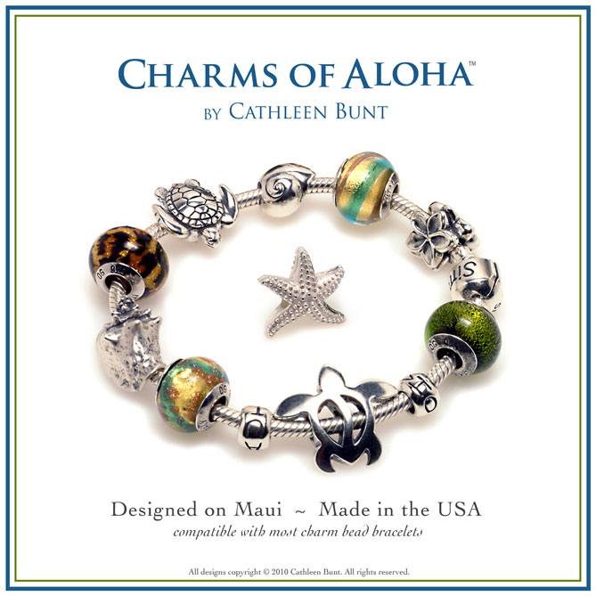 Charms of Aloha Bracelets by Cathleen Bunt