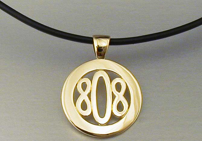 Hawaii 808 Pendant by Shirley Lecomte