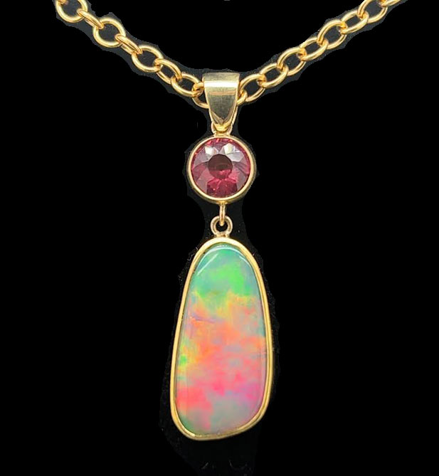 Opal Rainbow Pendant by Samuel Huang
